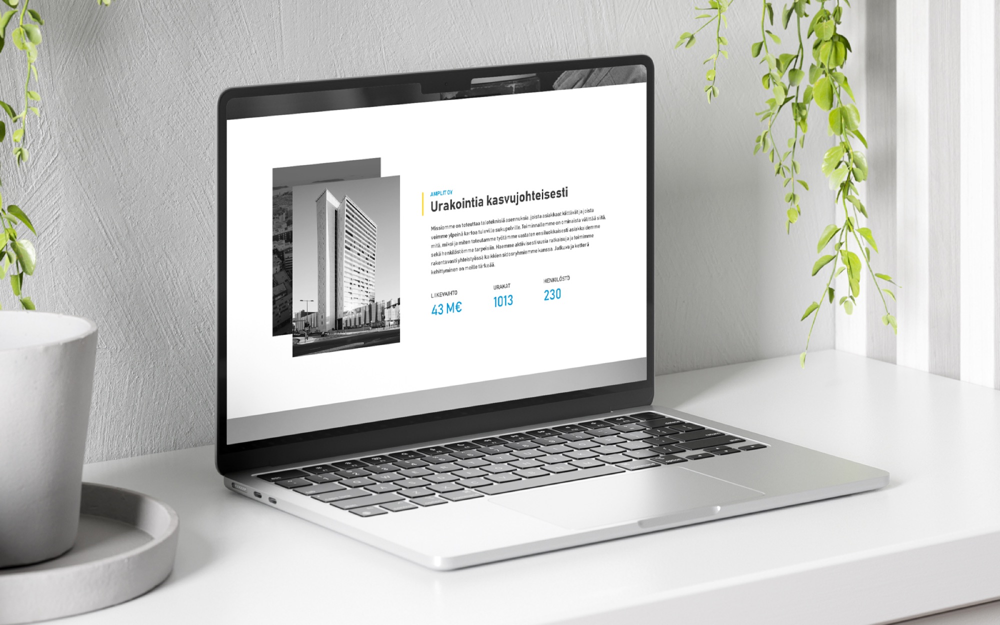 Amplit website layout and recruitment section