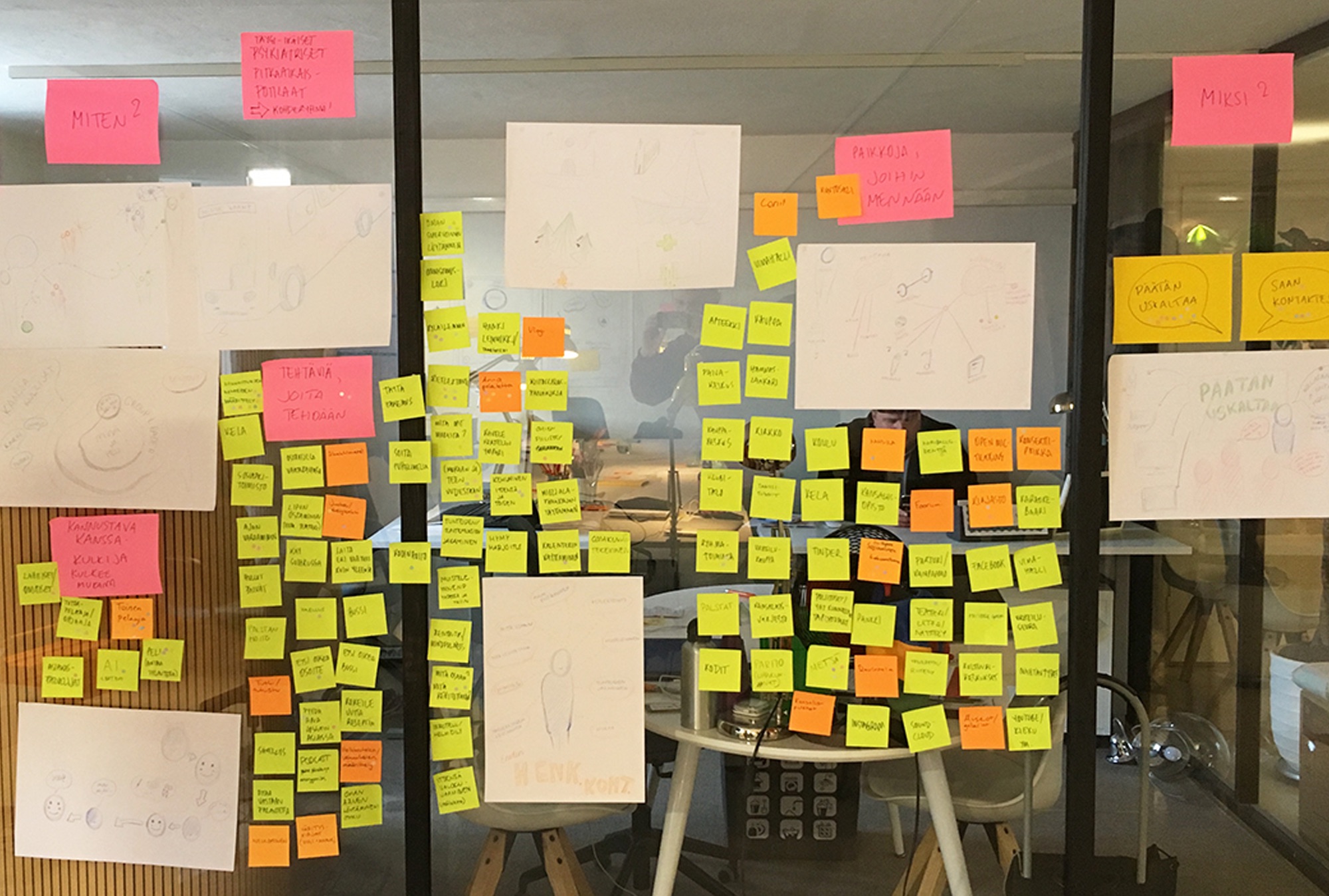 Workshop activities on the table